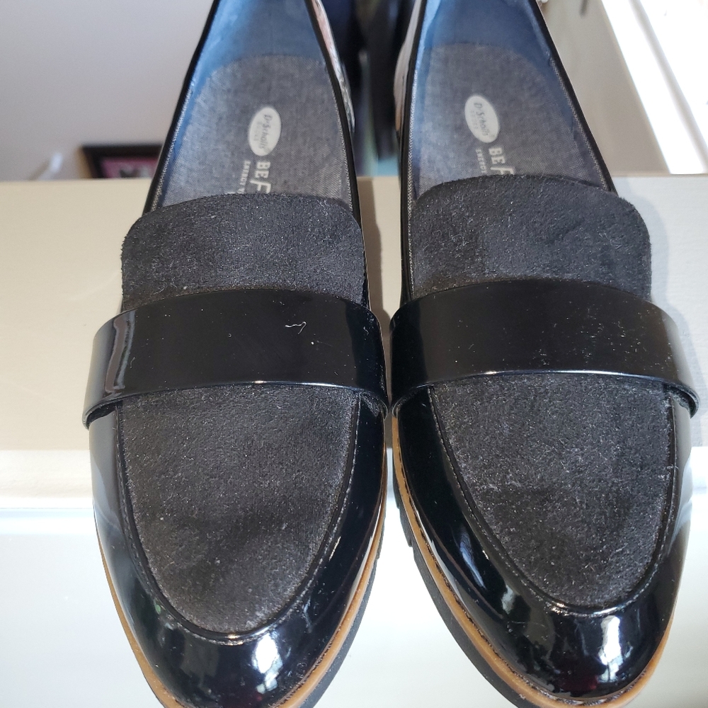 Patent leather loafers